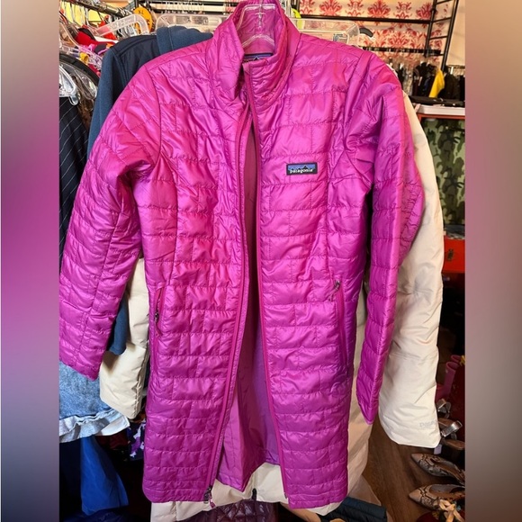 NWOT Patagonia nano puff long XS pink - Picture 2 of 5